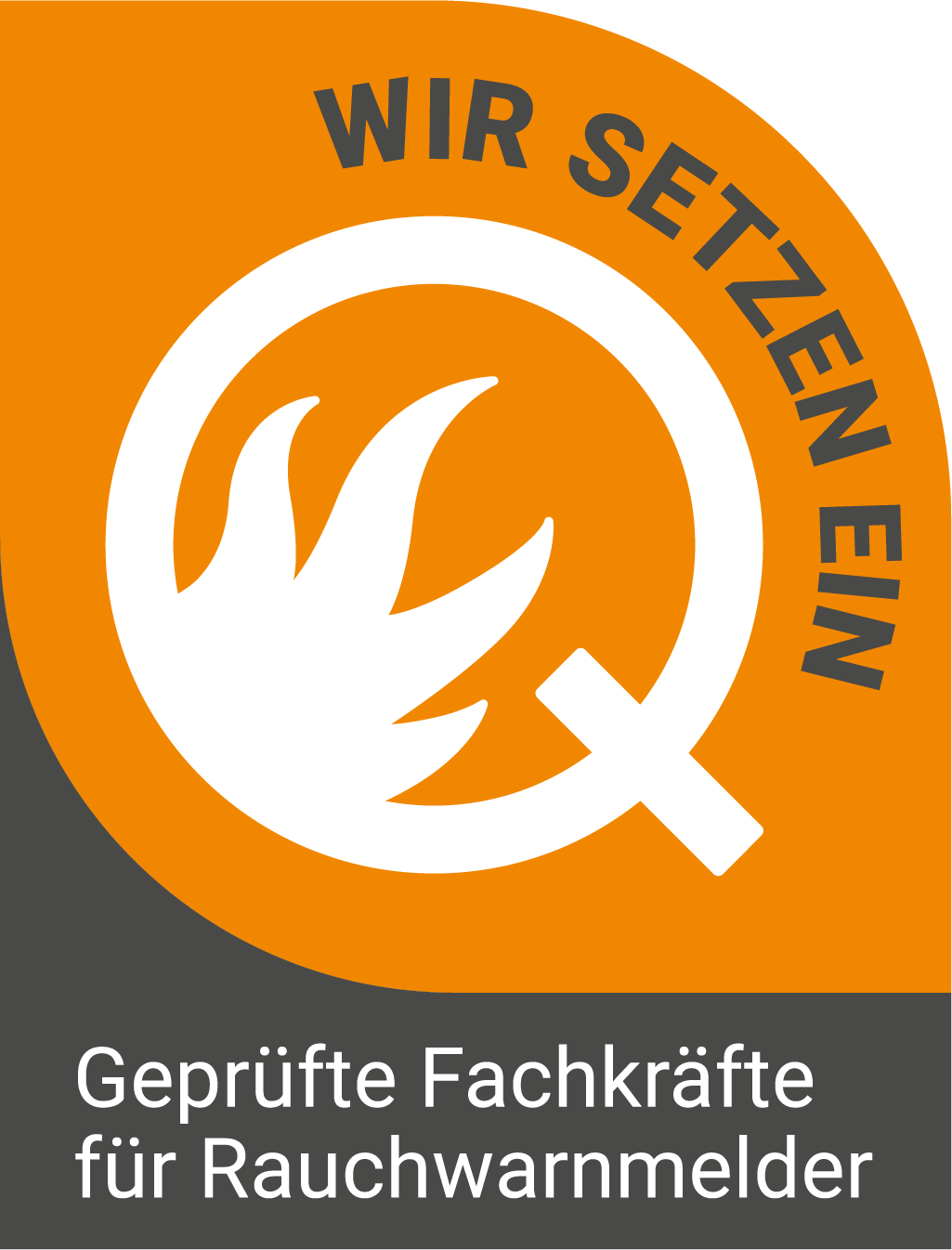 Wir sind Q-Geprüfte Fachkräfte für Rauchwarnmelder gemäß DIN 14676