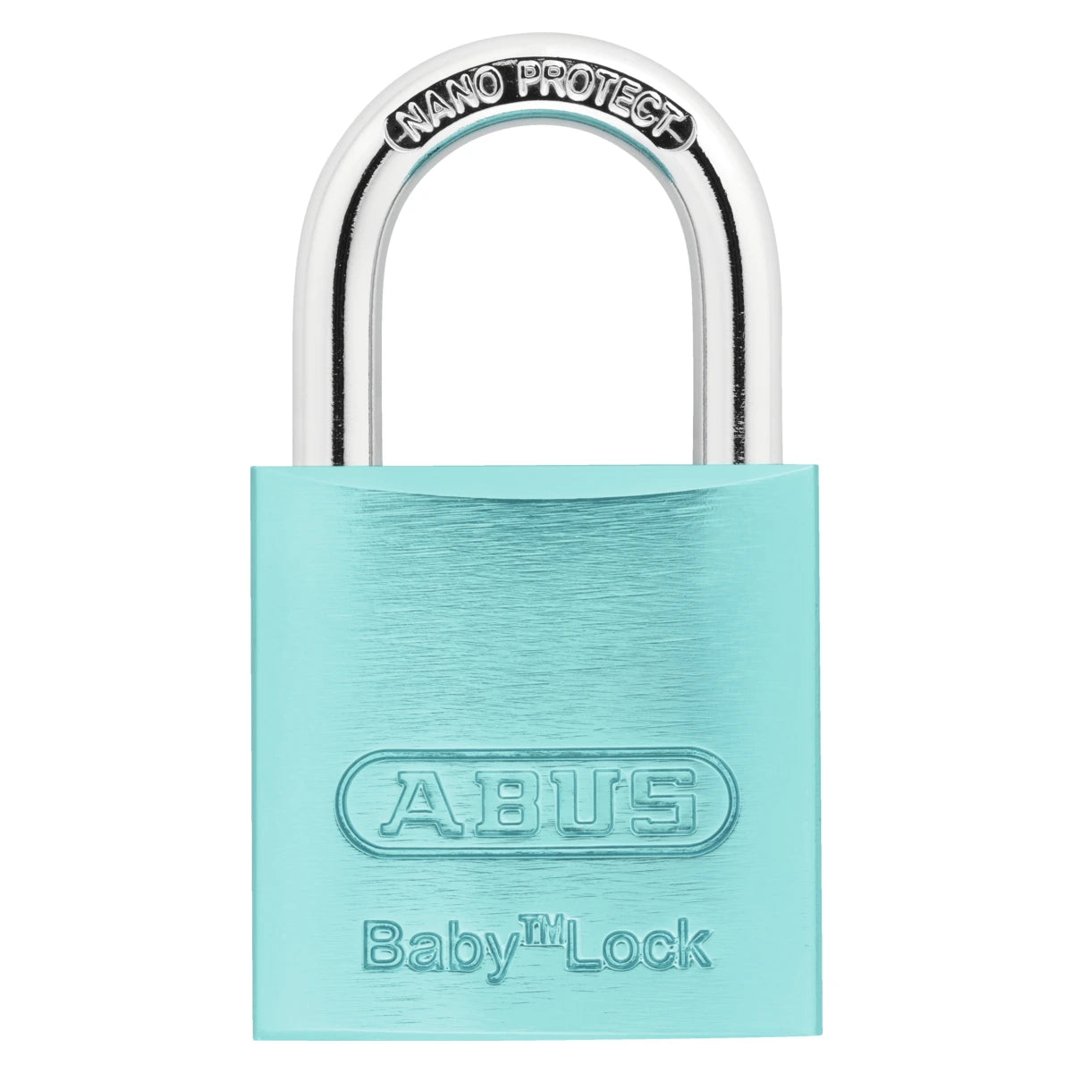 Abus Aluminium Vorhangschloss 645TI/30 Baby Lock Hellblau – Vorderansicht