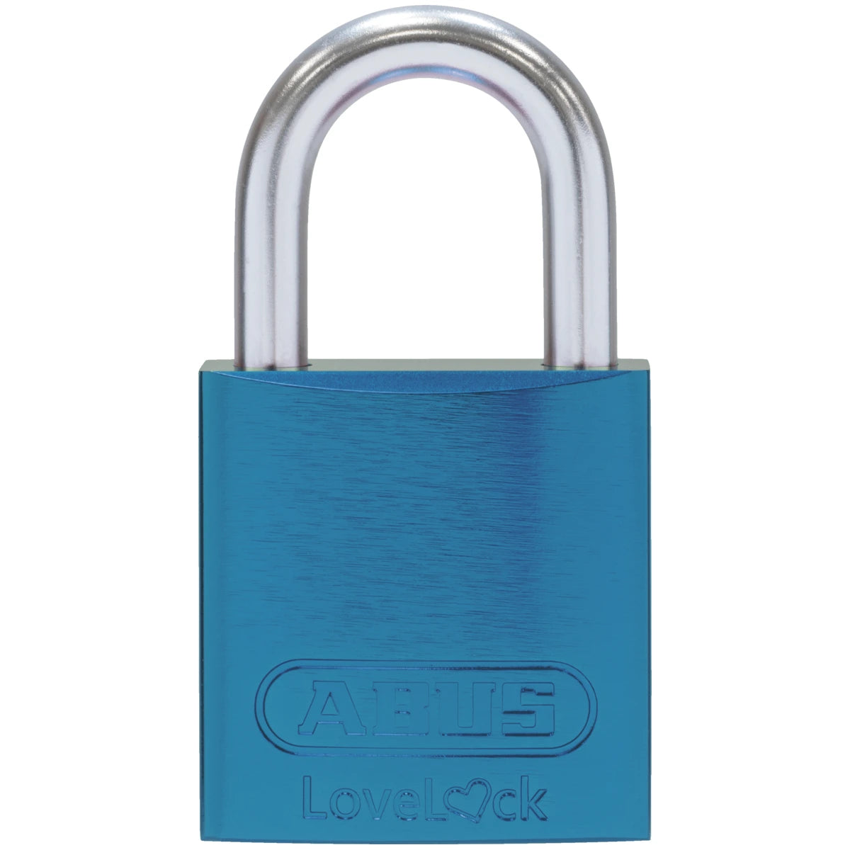 Abus Aluminium Vorhangschloss 72LL/40 LOVE LOCK – Türkis – Vorderansicht