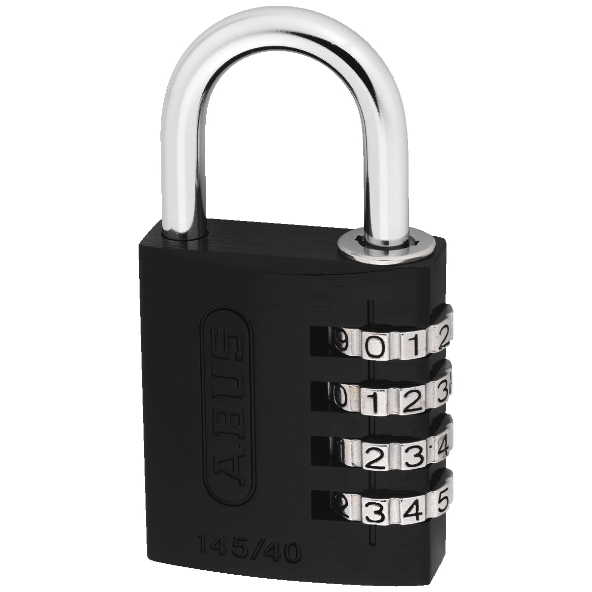 Abus Aluminium Zahlenschloss 145/40 Schwarz – Seitenansicht