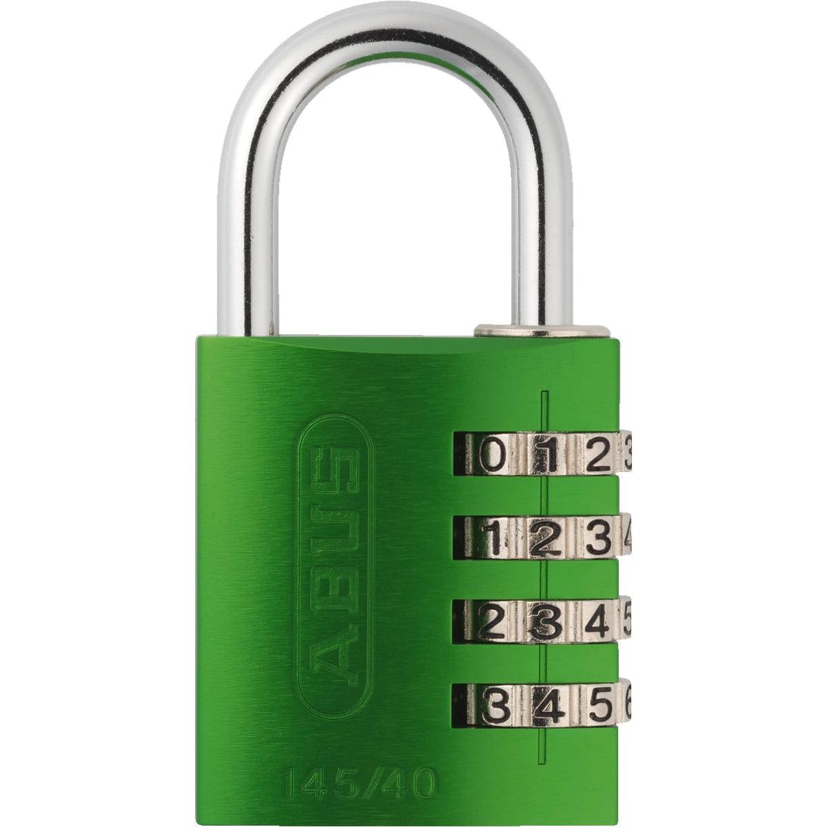 Abus Aluminium Zahlenschloss 145/40 Grün – Vorderansicht