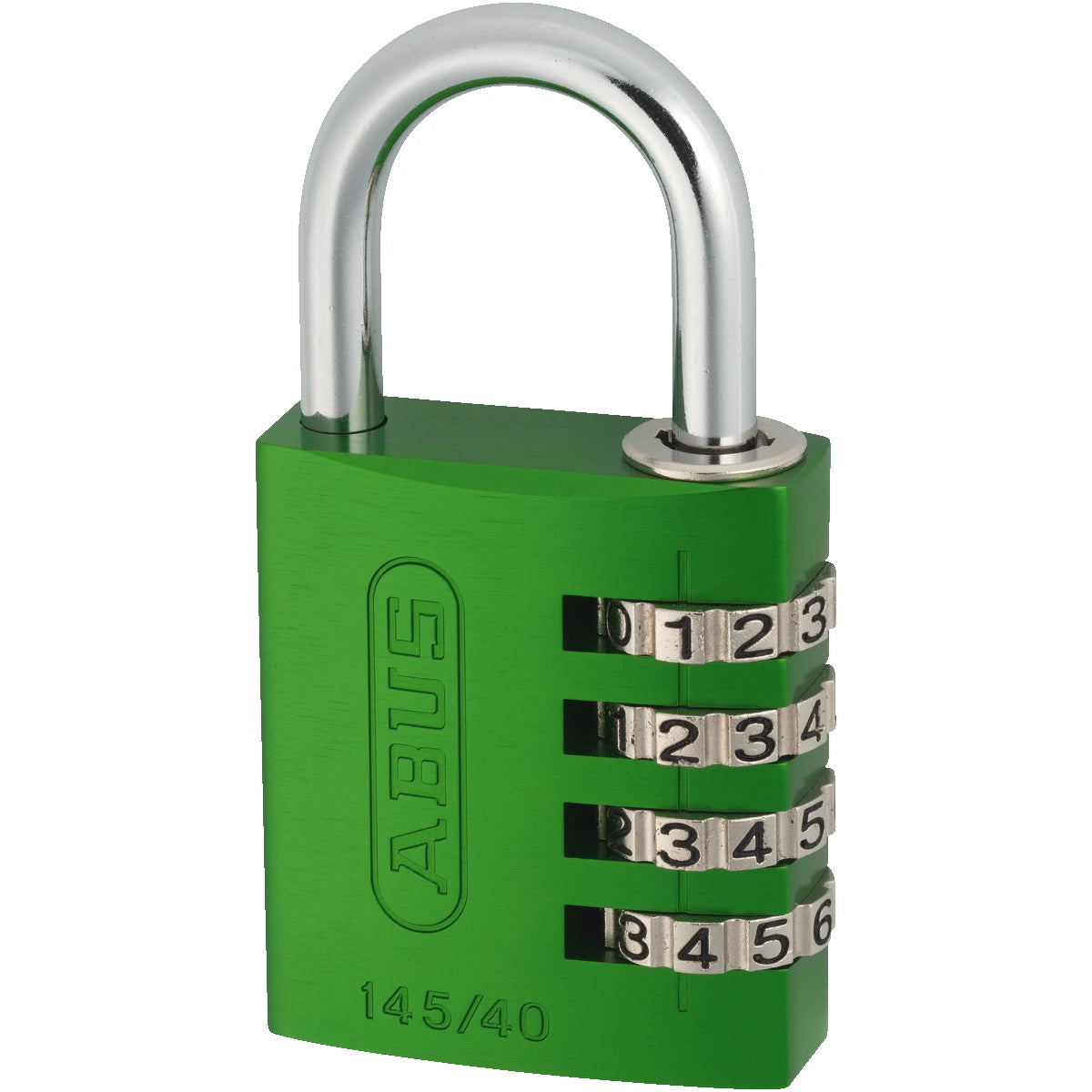 Abus Aluminium Zahlenschloss 145/40 Grün – Seitenansicht