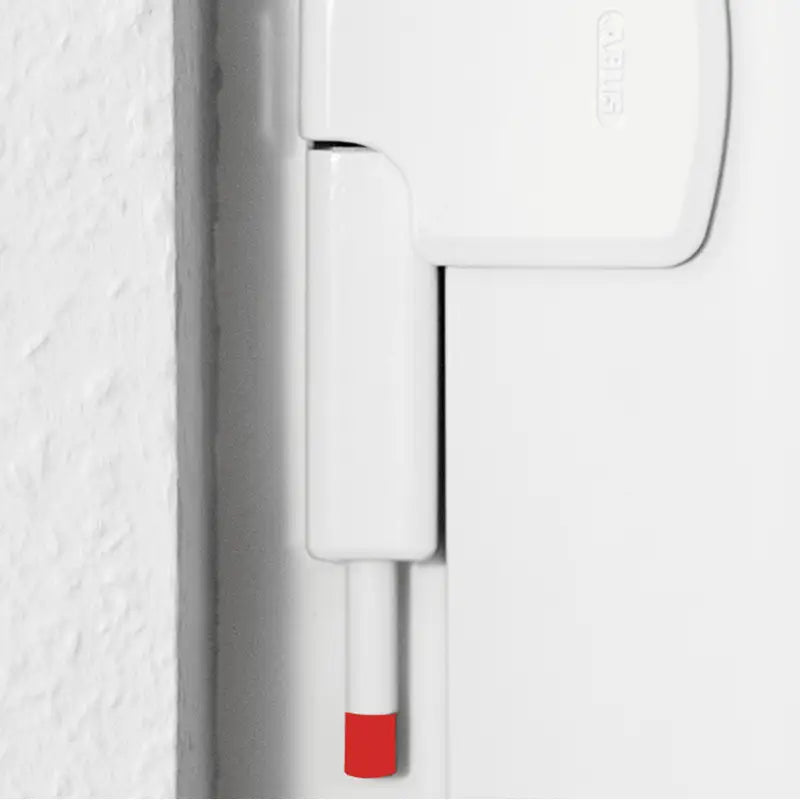 Abus Fenstersicherung Zusatzschloss FTS206 W Weiss montiert 2