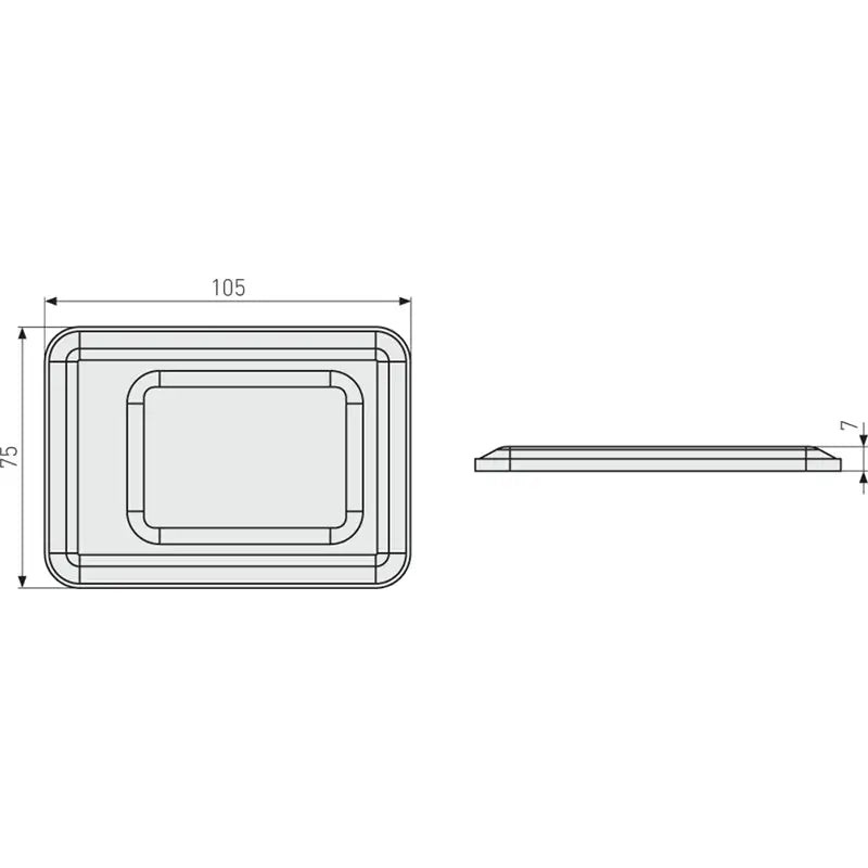 Abus Gitterrostsicherung GS40 B/SB 4003318036002 Technische Zeichnung