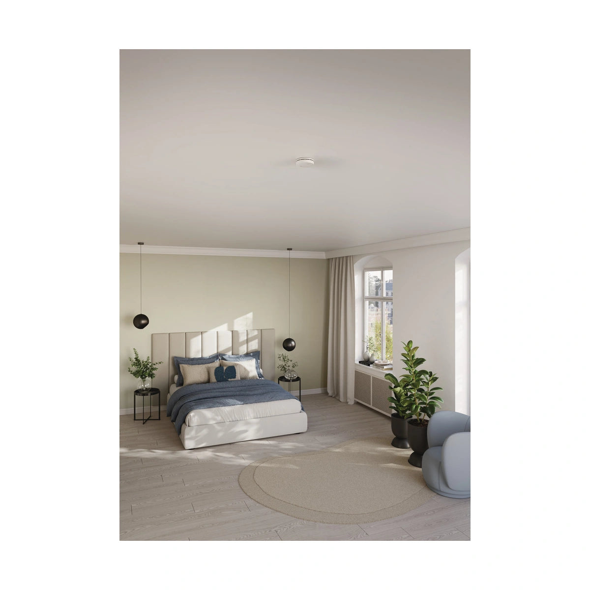 Abus Rauchmelder PREFIRA CONNECT SC2100 – Anwendung im Schlafzimmer