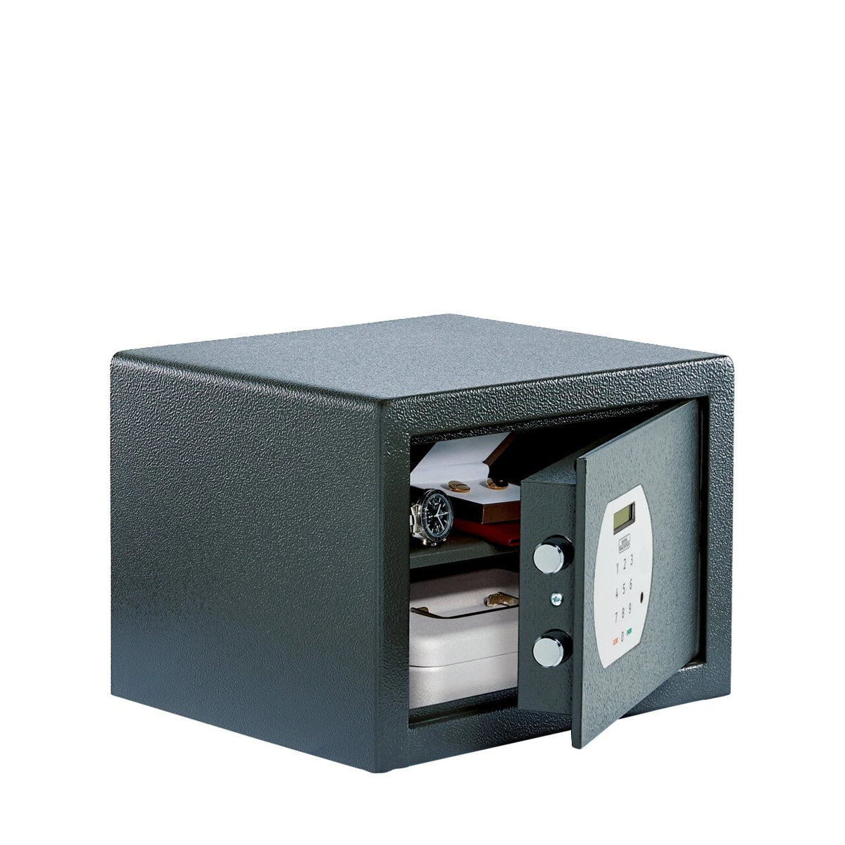BURG-WÄCHTER Möbeltresor Pure-Safe PS 120 E – geöffnete Ansicht mit Innenraum