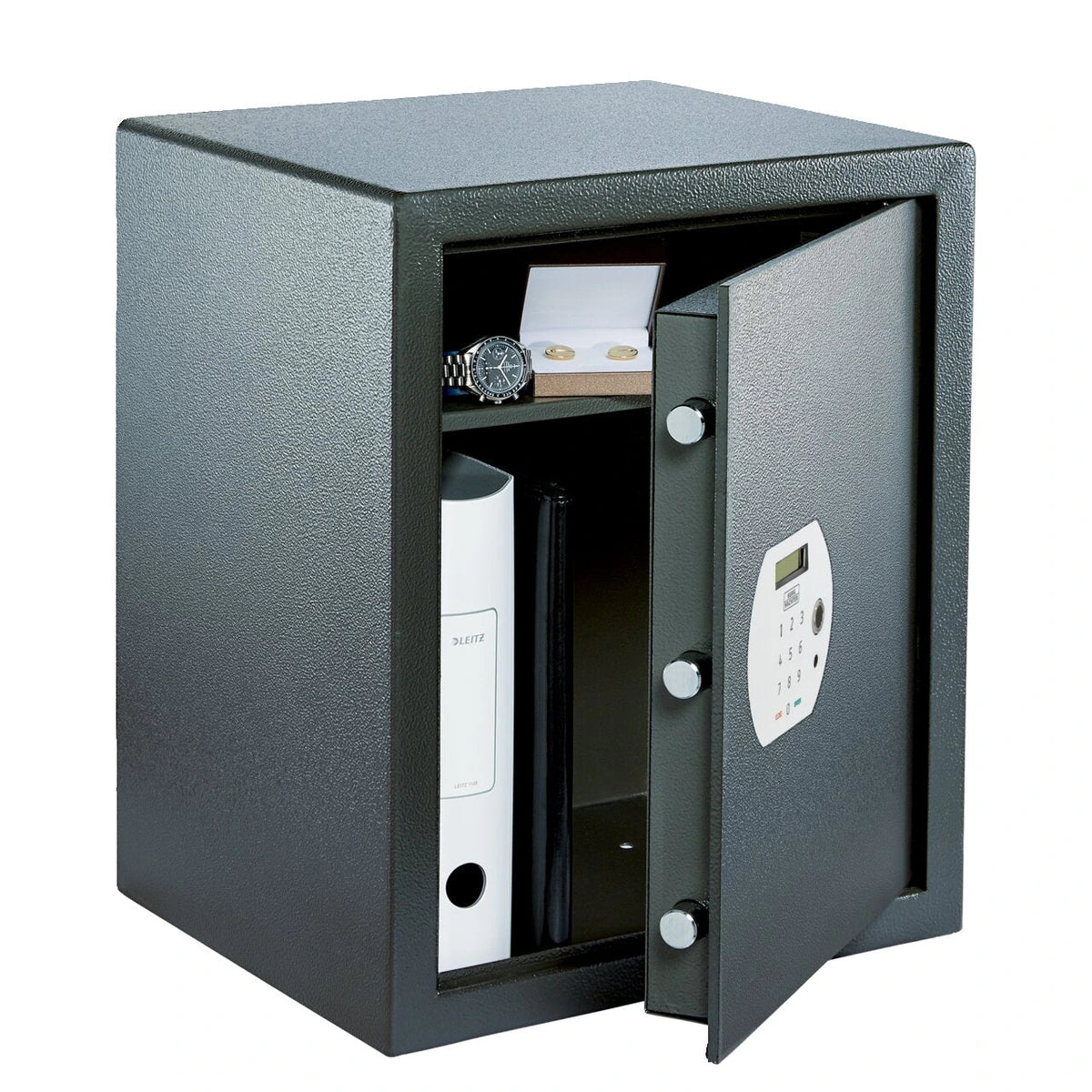 BURG-WÄCHTER Möbeltresor Pure-Safe PS 140 E FP – geöffnete Ansicht mit Innenraum