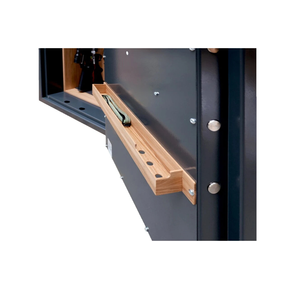 Burg-Wächter Waffenschrank Ranger 816/8 Premium (Code mit Fingerscan) – Innenraumdetail