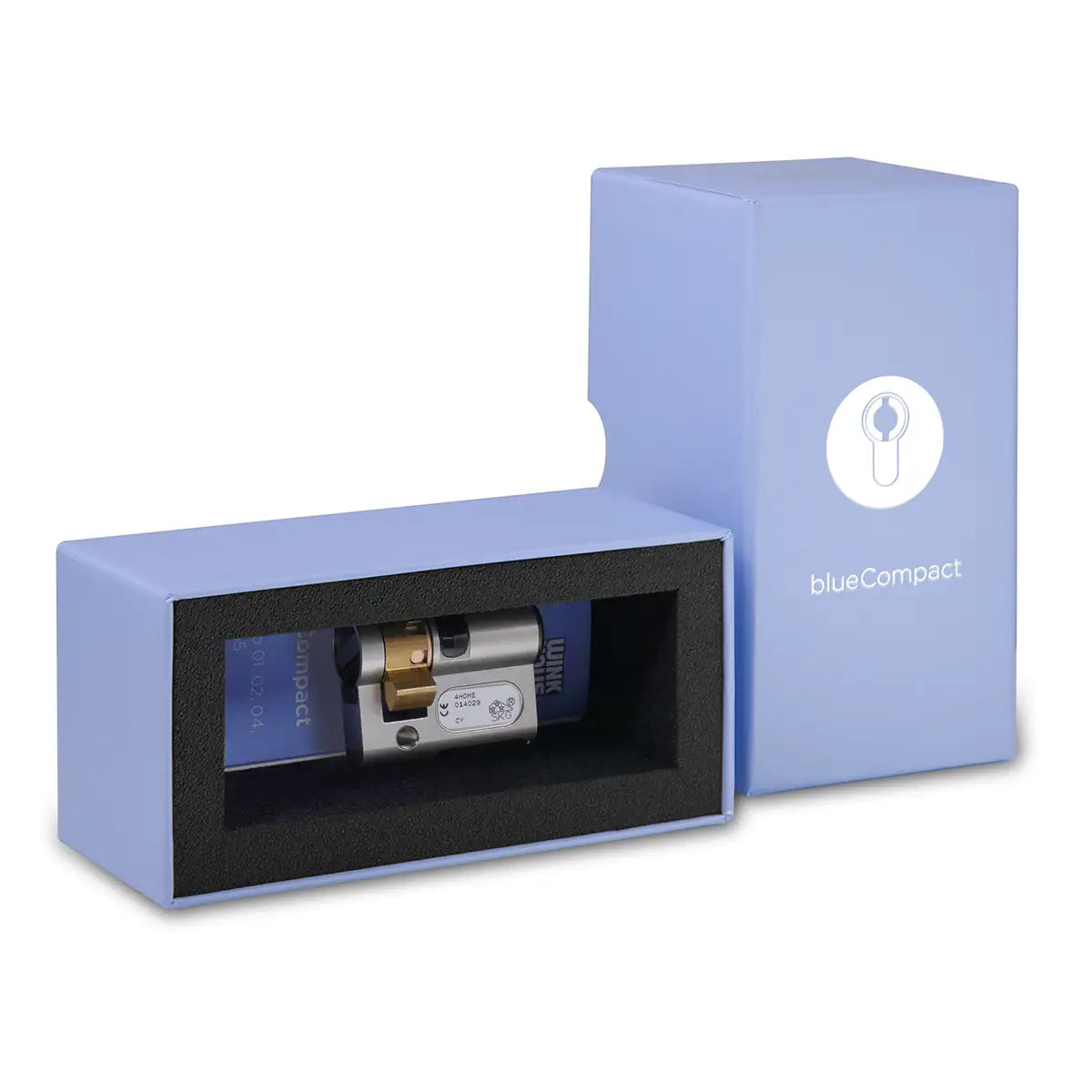 Winkhaus blueCompact Profil-Halbzylinder BO 02 in Verpackung