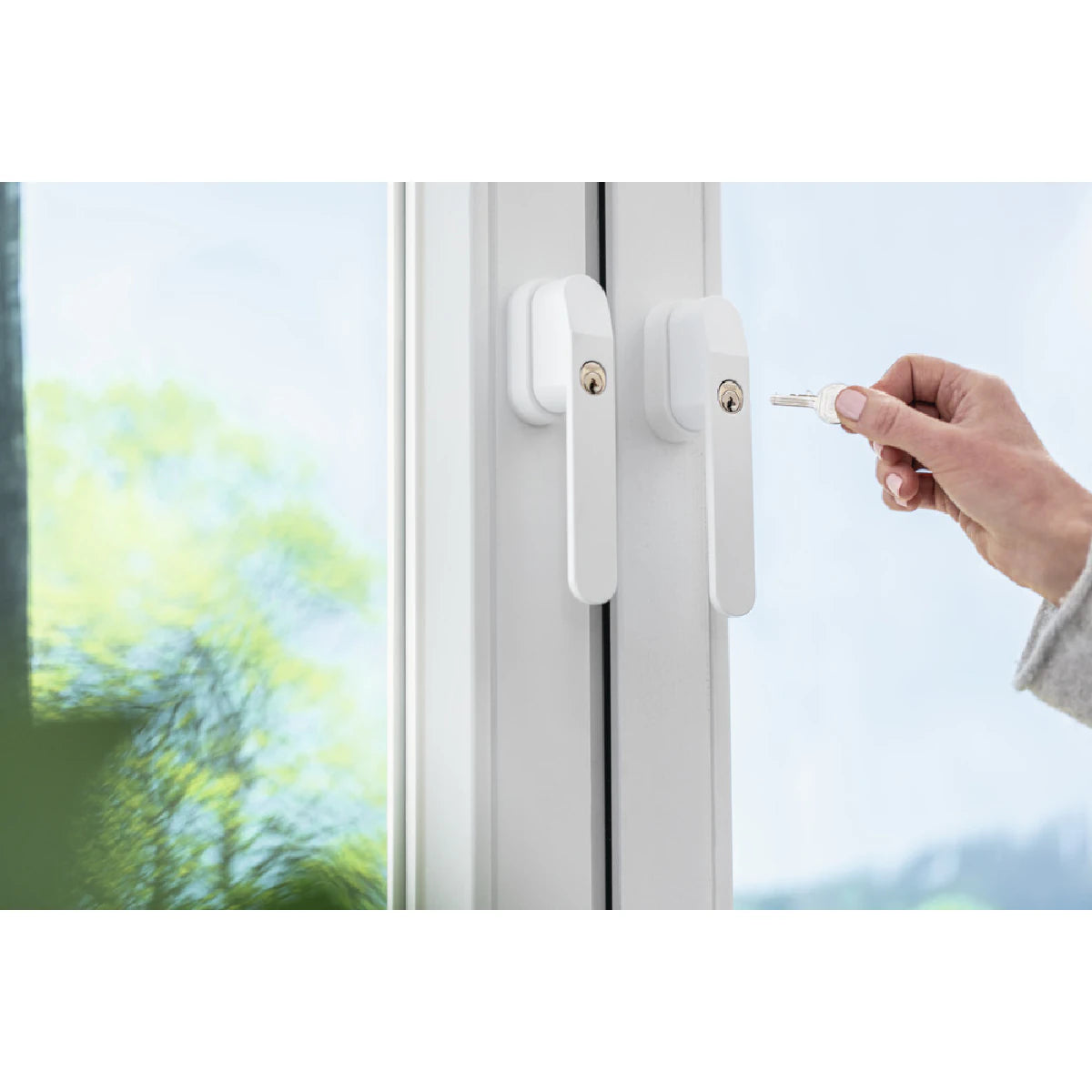 Abus Abschließbarer Fenstergriff FG400 montiert 