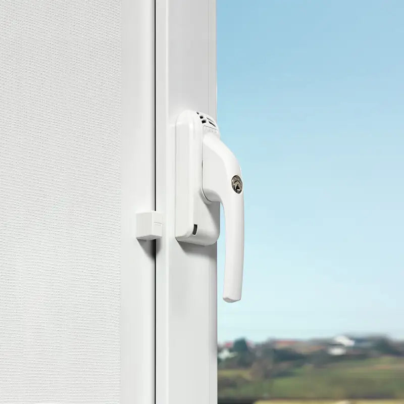 Abus Abschließbarer Fenstergriff mit Alarm FG300A montiert