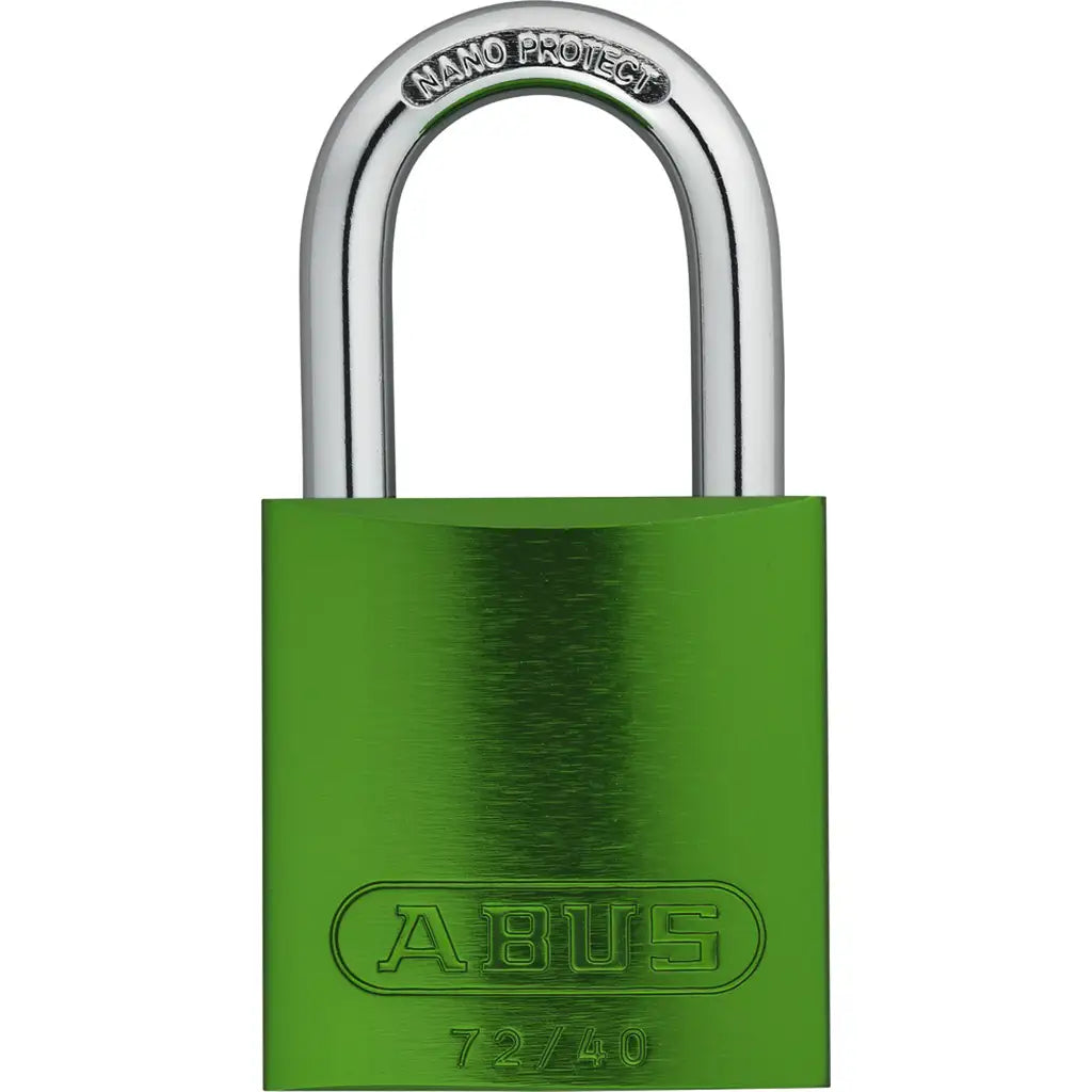 Abus Aluminium Vorhangschloss 72 40 - Grün 4003318802959