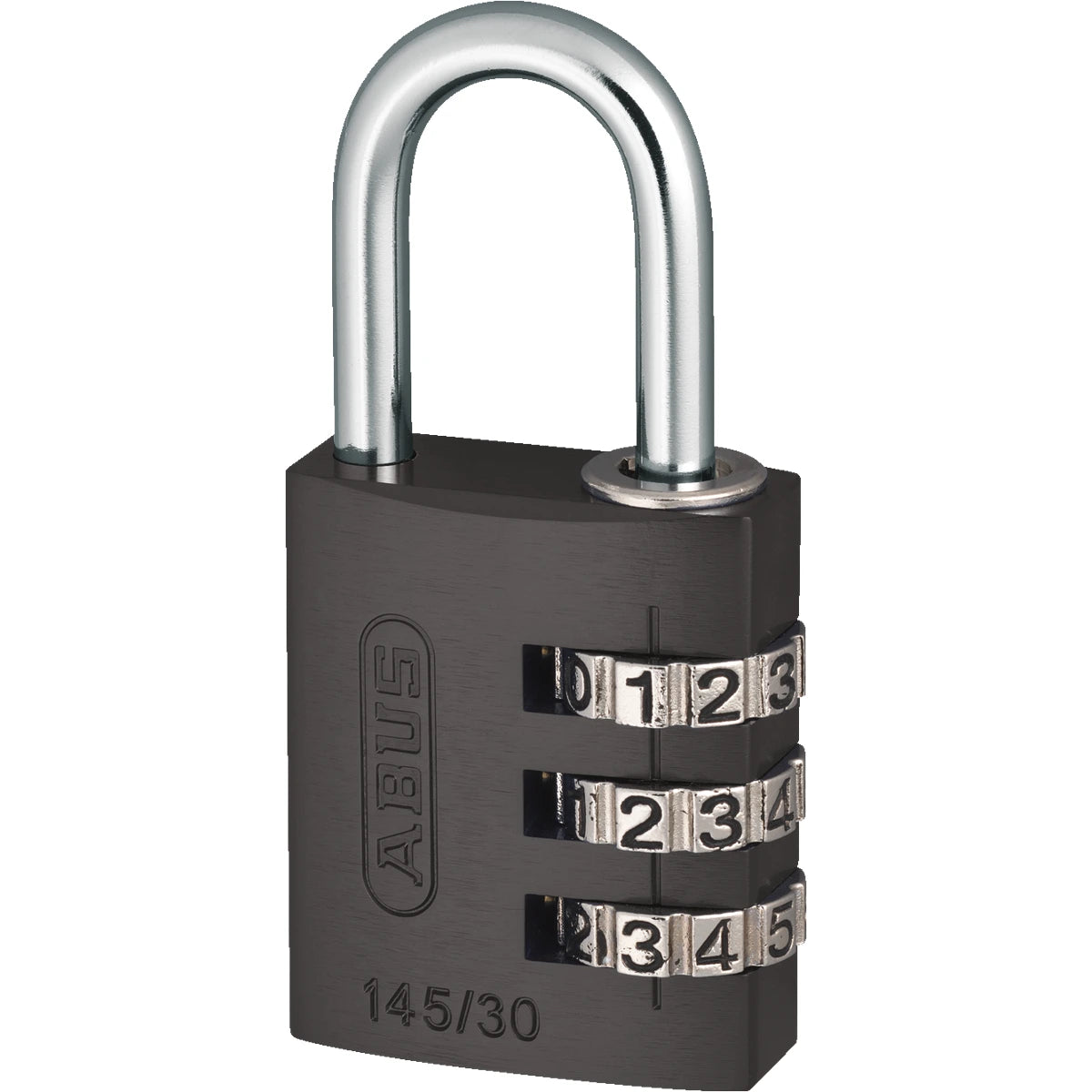Abus Aluminium Zahlenschloss 145/30 Titanium – Seitenansicht