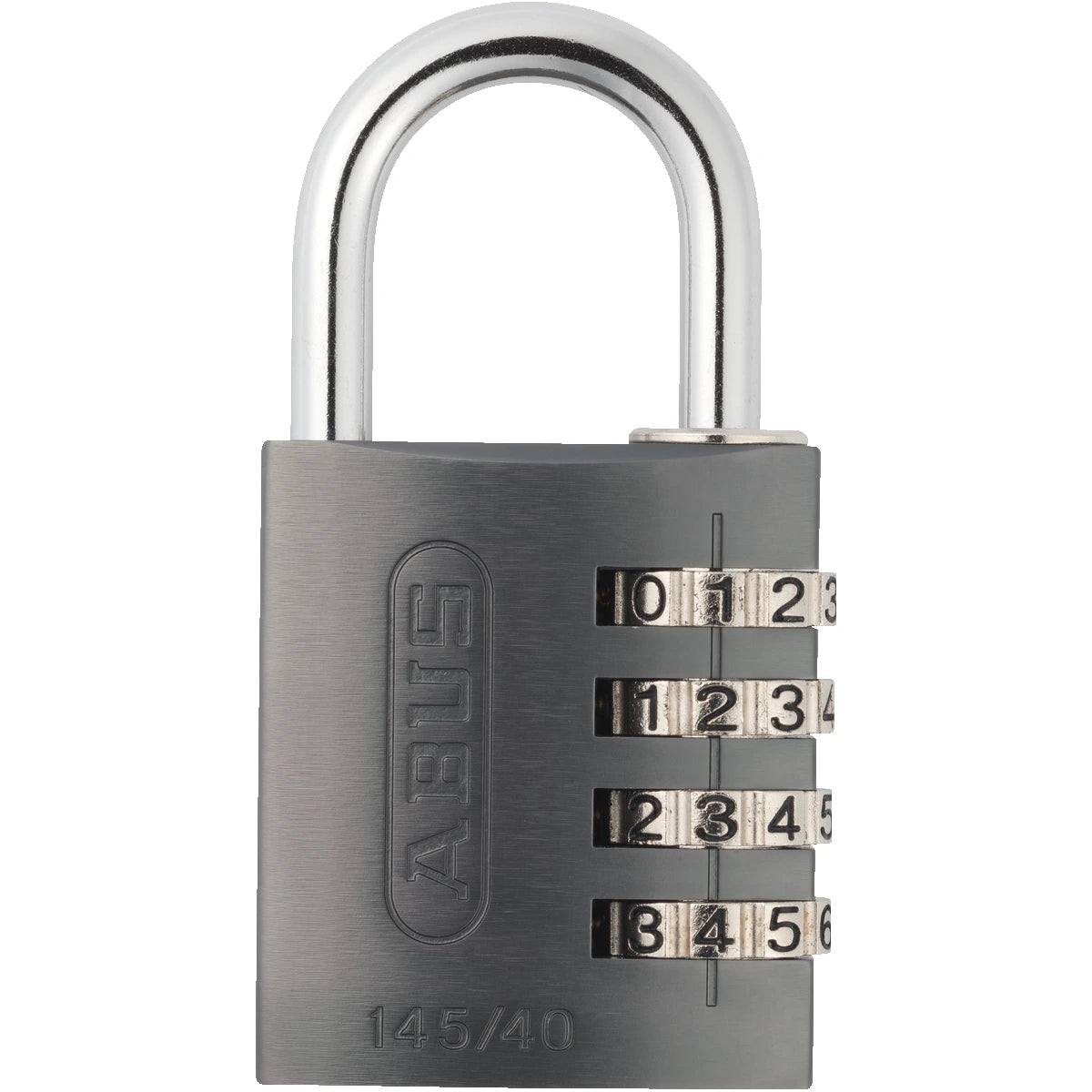 Abus Aluminium Zahlenschloss 145/40 Titanium – Vorderansicht