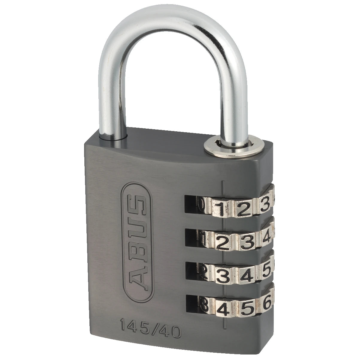 Abus Aluminium Zahlenschloss 145/40 Titanium – Seitenansicht
