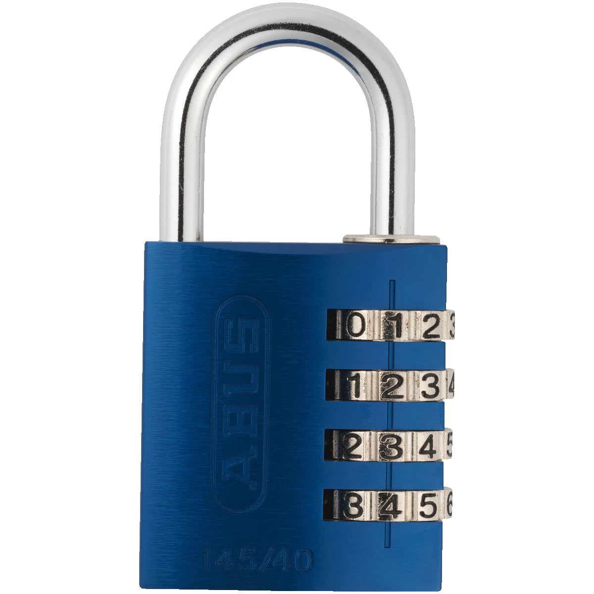 Abus Aluminium Zahlenschloss 145/40 Blau – Vorderansicht