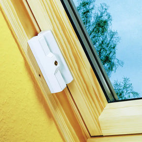 Abus Dachfensterschloss DF88 W Weiss montiert