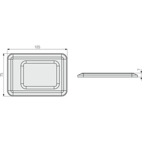 Abus Gitterrostsicherung GS40 B/SB 4003318036002 Technische Zeichnung