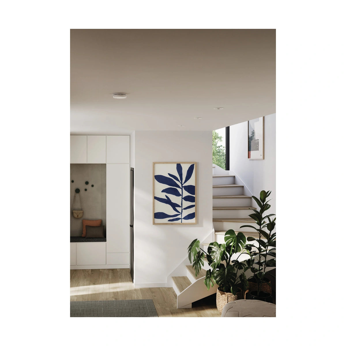 Abus Rauchmelder PREFIRA CONNECT SC2100 – Anwendung im Flur