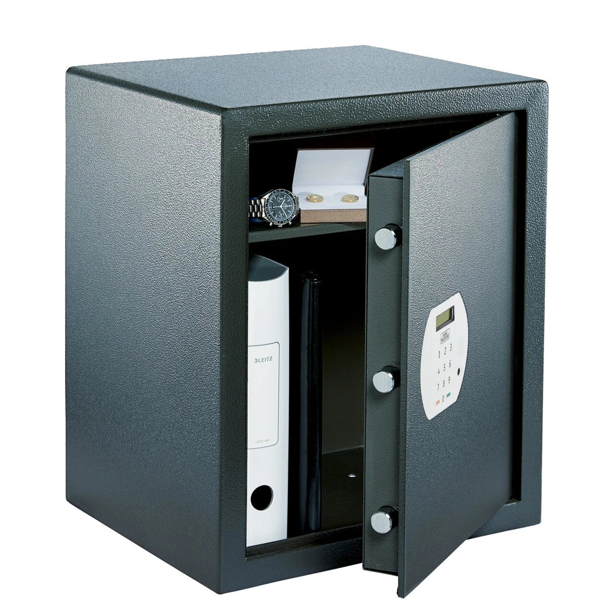 BURG-WÄCHTER Möbeltresor Pure-Safe PS 140 E – geöffnete Ansicht mit Innenraum