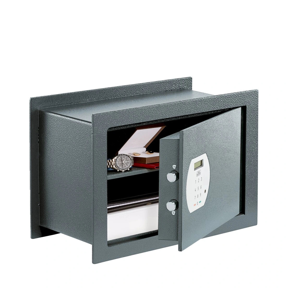 BURG-WÄCHTER Wandtresor Pure-Safe PSW 130 E – mit geöffneter Tür
