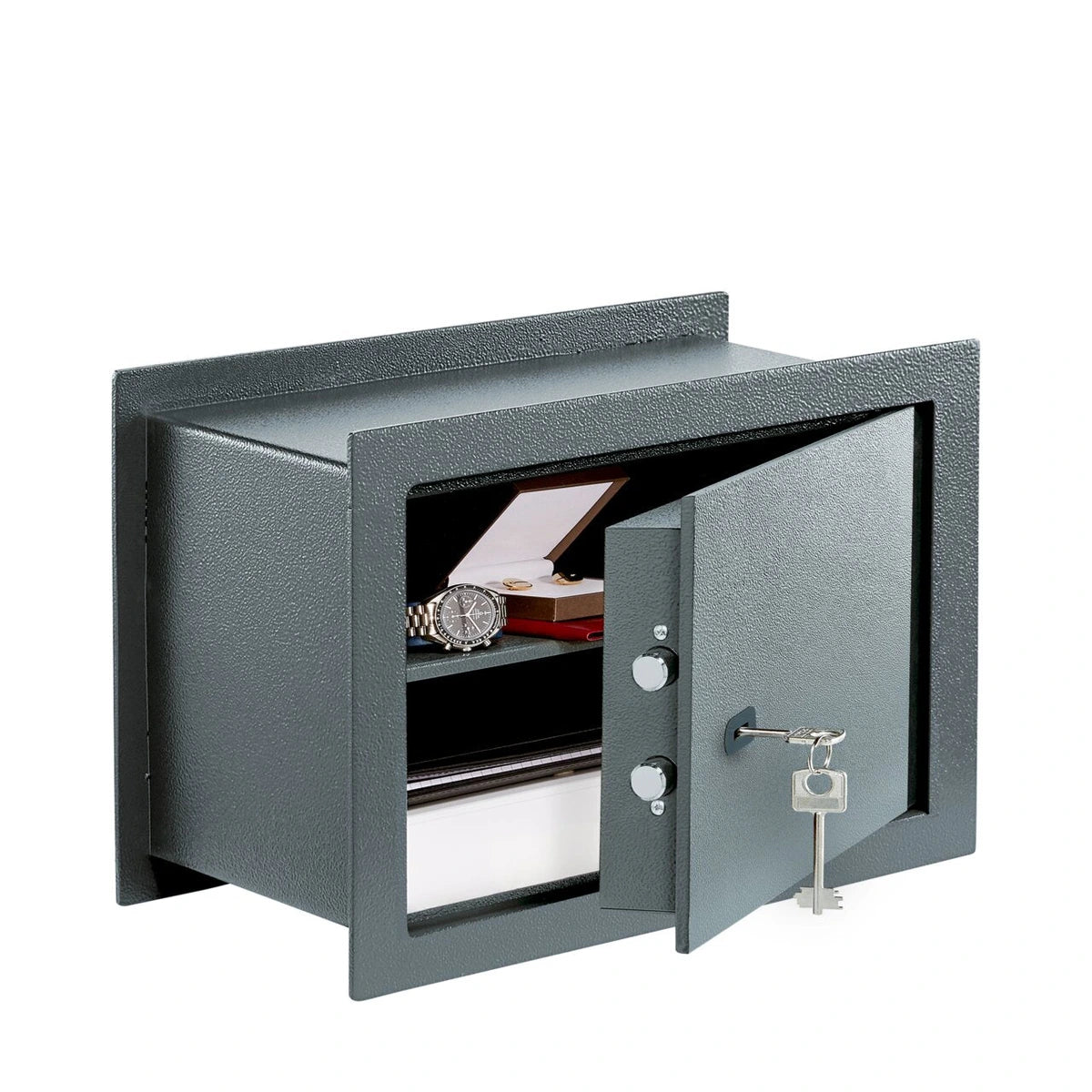 BURG-WÄCHTER Wandtresor Pure-Safe PSW 130 K – mit geöffneter Tür