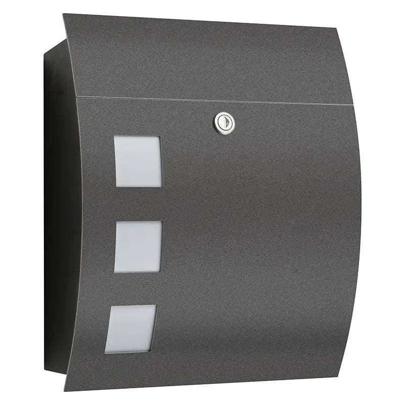 CMD Stahlblech Briefkasten 76 Schwarz 4260045641118